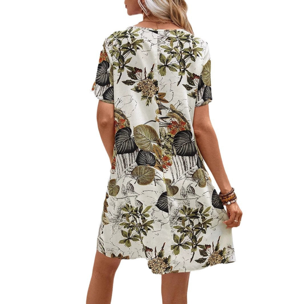 Robe décontractée à motif floral Chic und Stil pour femmes