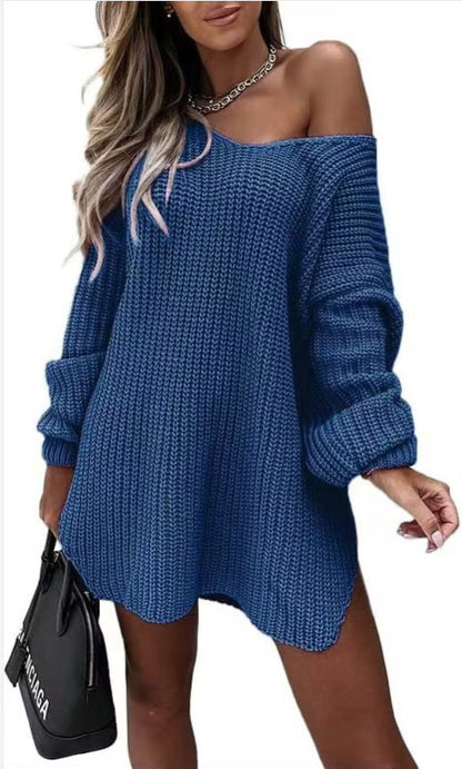 Pull-over en tricot surdimensionné pour femmes avec une coupe ample et des manches ouvertes Chic und Stil