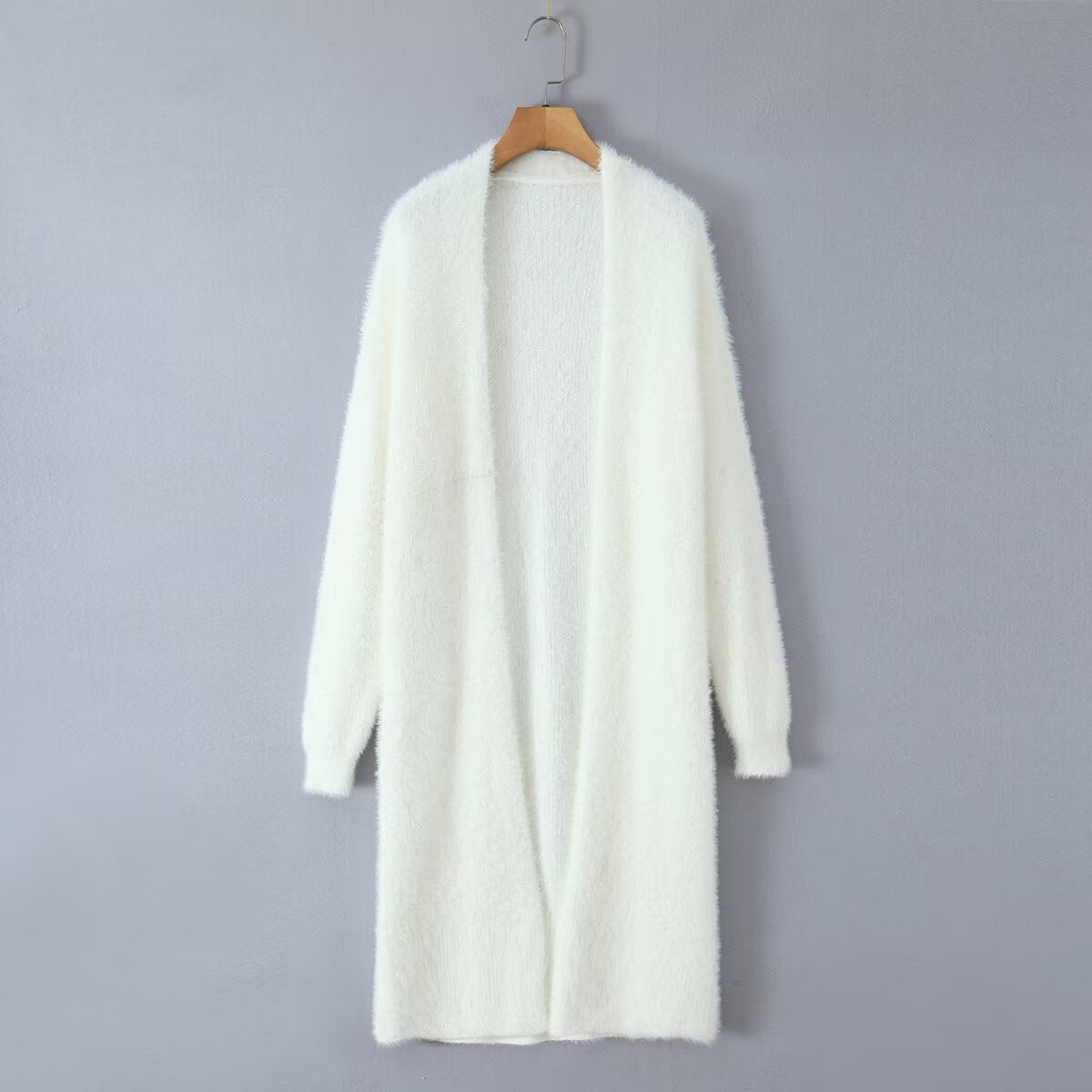 Dames pull en tricot confortable avec design frontal ouvert et manches longues Chic und Stil