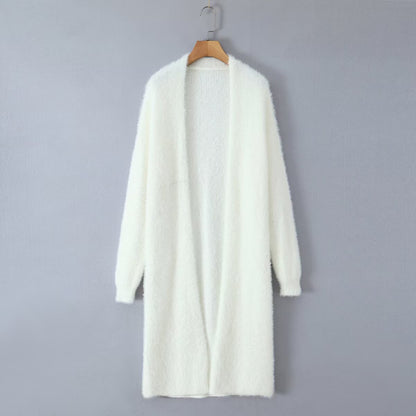 Dames pull en tricot confortable avec design frontal ouvert et manches longues Chic und Stil