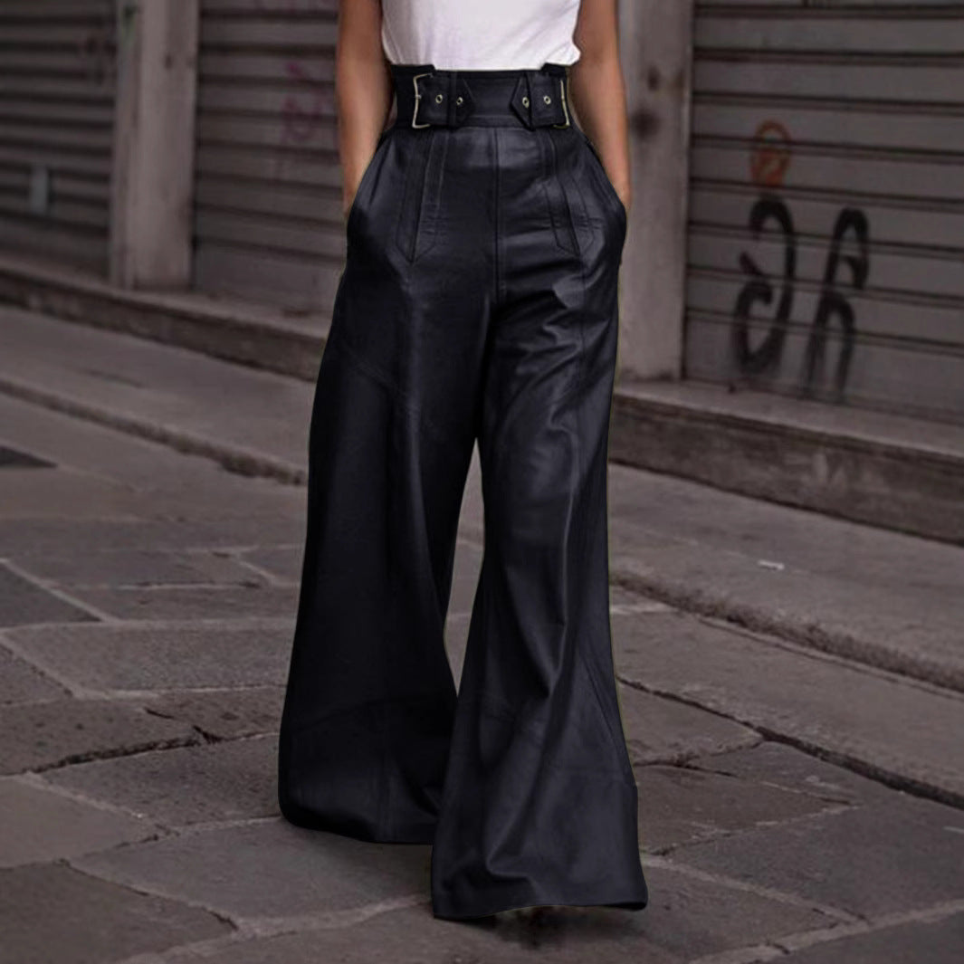 High-waisted leather pants for women Chic and Style