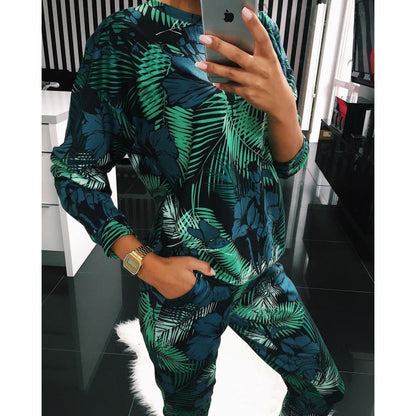 Dames ensemble de loisirs avec motif floral Chic und Stil