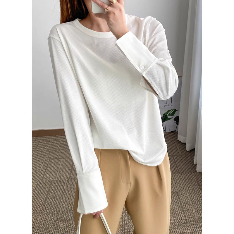 Top Élégant à Manches Longues pour Femme Chic und Stil