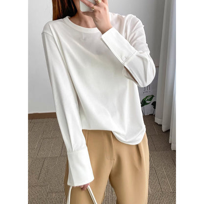 Top Élégant à Manches Longues pour Femme Chic und Stil