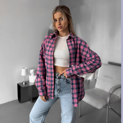 Chemise carotte pour femmes avec des détails en dentelle romantiques Chic und Stil