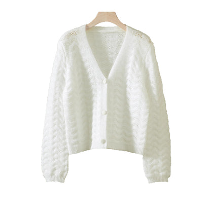 Veste en tricot pour femme avec design ondulé Chic und Stil