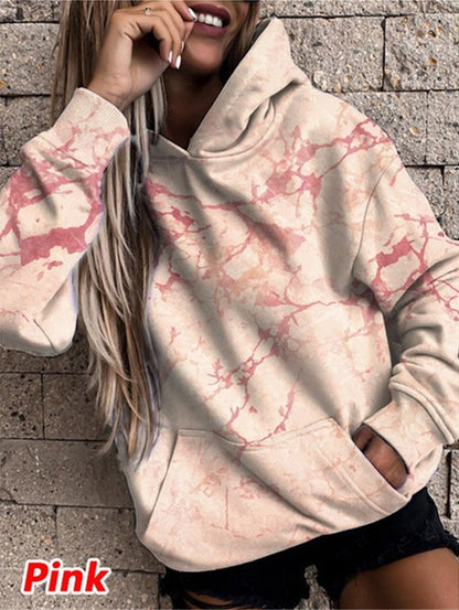 Pull à capuche femme avec motif marbré stylé Chic und Stil
