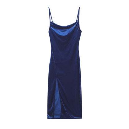 Robe midi chic et stylée en slip irisé pour femmes