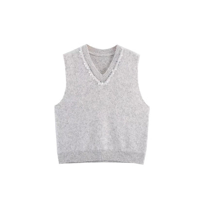 Dames gilet en tricot avec accents brillants Chic und Stil