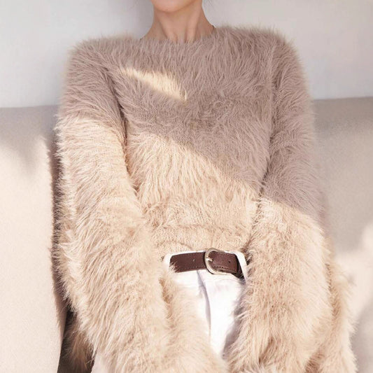 Dames pull doux avec matériau doux et design à la mode Chic und Stil