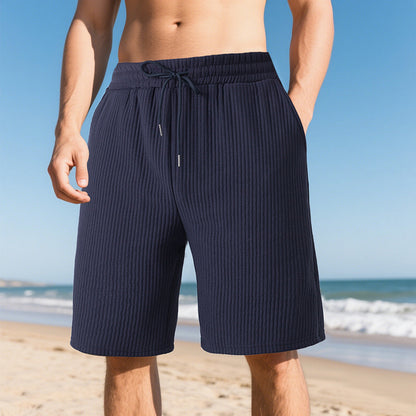 Shorts décontractés pour hommes avec taille élastique et poches latérales pratiques Chic und Stil