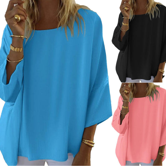 Blouse à manches chauve-souris légère Chic und Stil pour femmes