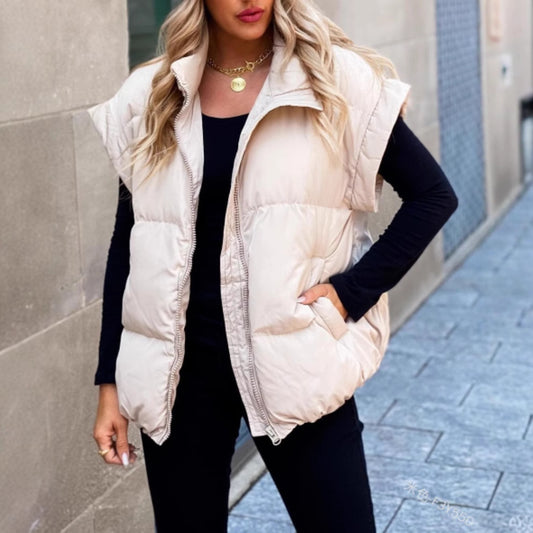 Dames gilet matelassé Chic und Stil