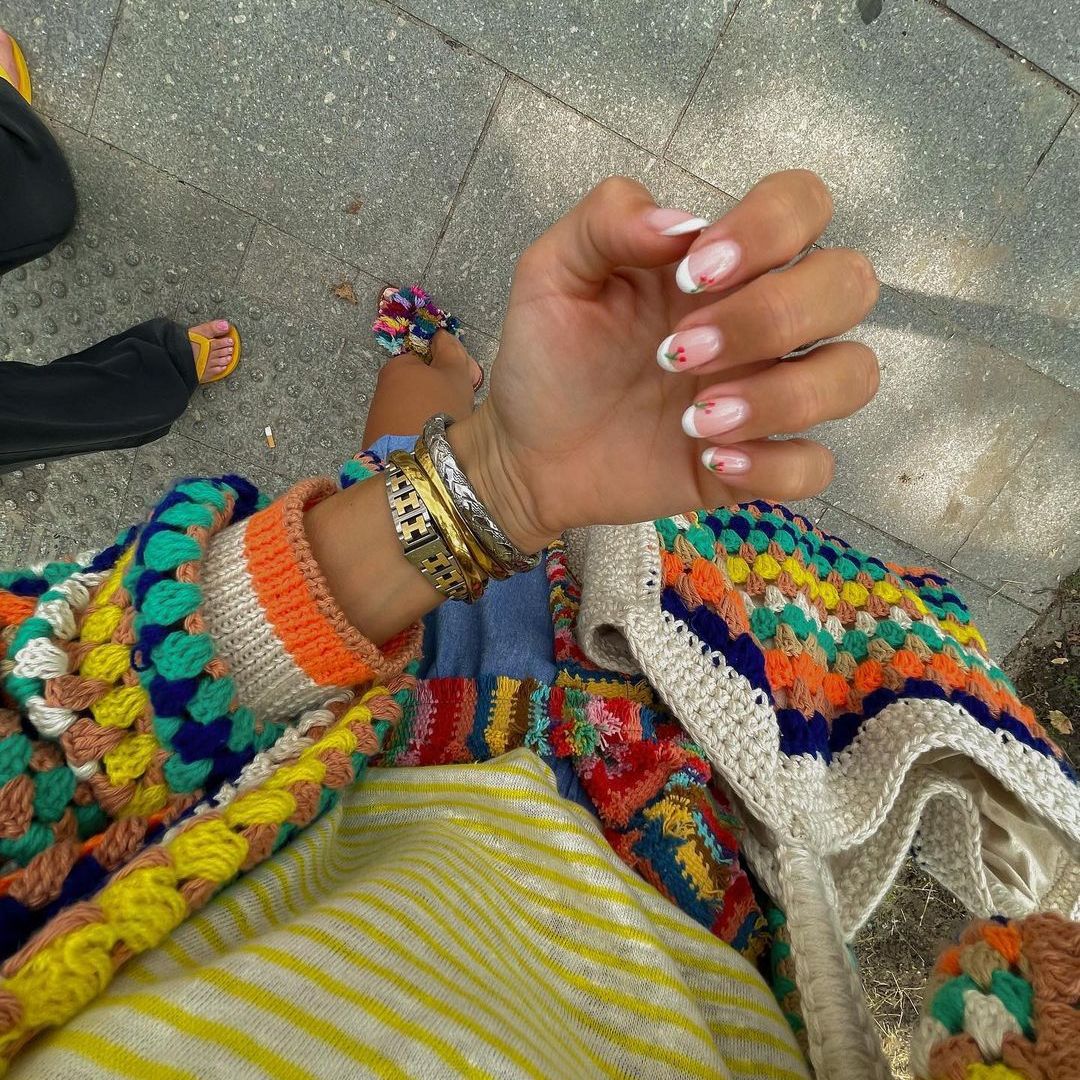 Dames gilet coloré en style Granny-Square décontracté Chic und Stil