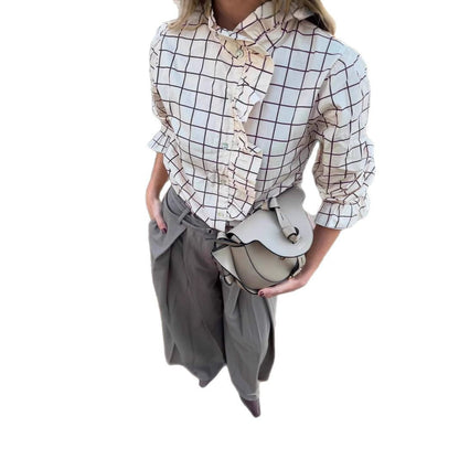 Chemisier à carreaux classique pour femmes Chic und Stil