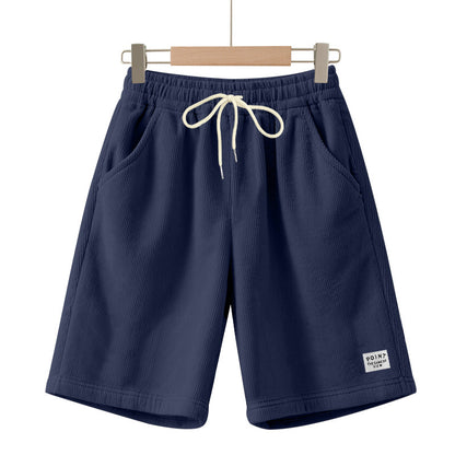 Shorts décontractés pour hommes en tissu côtelé léger avec taille ajustable Chic und Stil