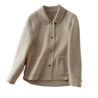 Veste femme stylée sans col à boutons Chic und Stil