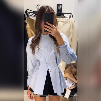 Chemise grande taille pour femmes avec détail élégant de lacets Chic und Stil