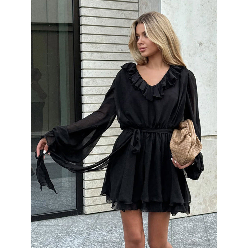 Airy chiffon dress for ladies Chic und Stil