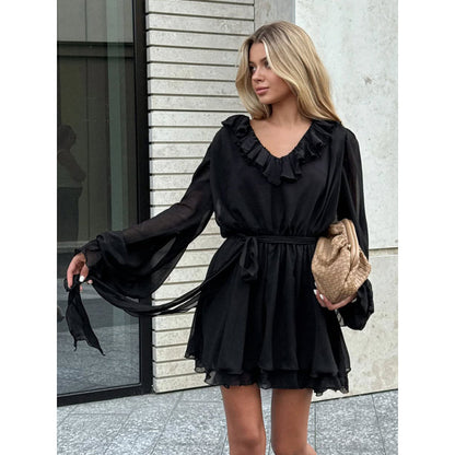 Airy chiffon dress for ladies Chic und Stil