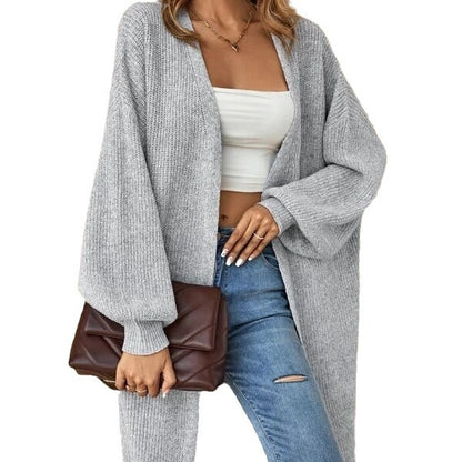 Dames cardigan en tricot doux à coupe large Chic und Stil