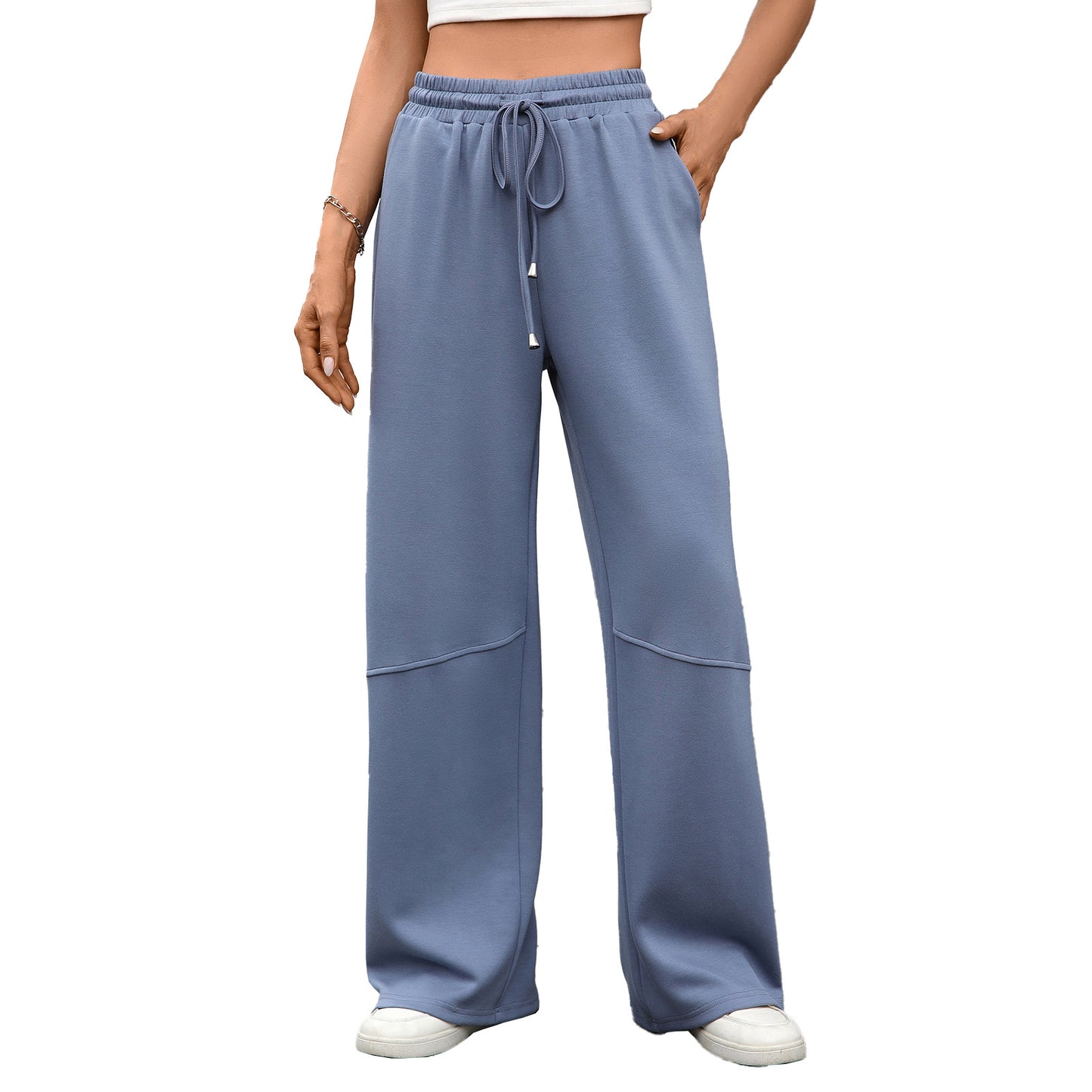 Loose leisure pants for women with elastic waist and side pockets Chic and Style