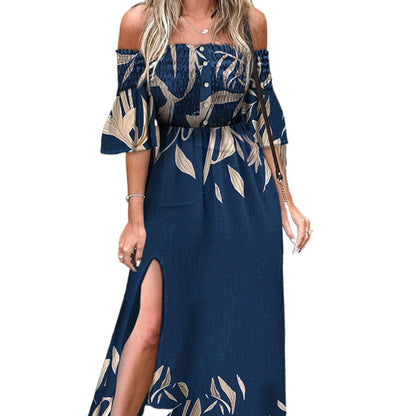 Dames Fleurs Maxi Robe Chic und Stil