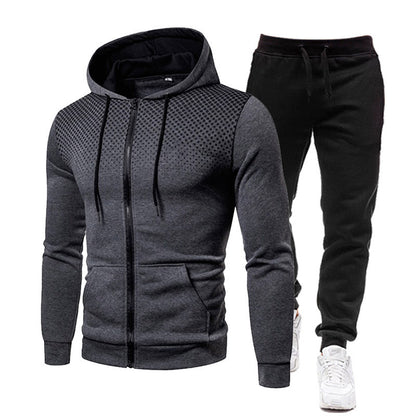 Men's hoodie and jogger pants set with breathable design Chic und Stil