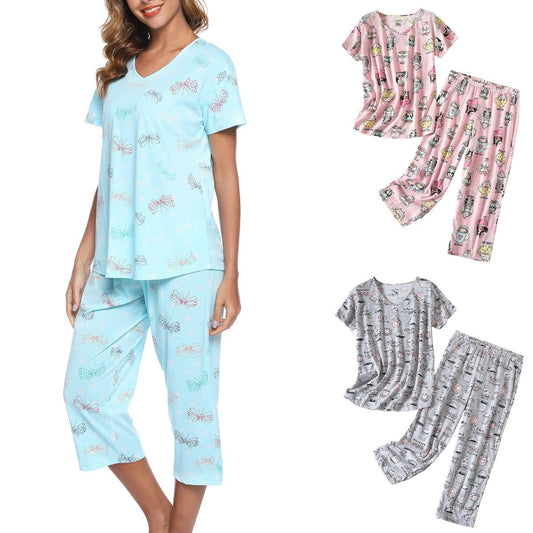 Fun graphic pajama set for women Chic and Style