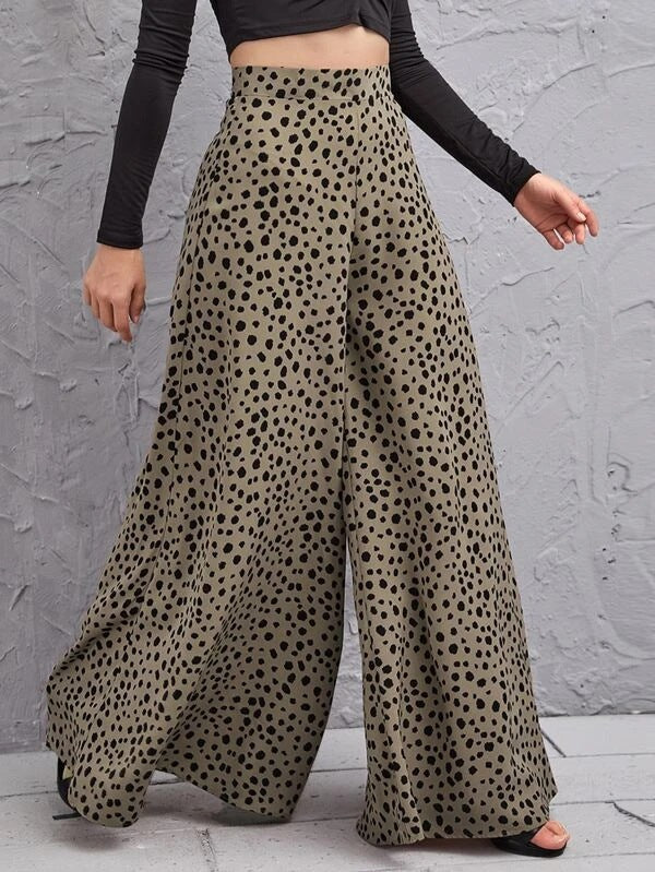 Ladies Wide High Waist Pants Chic and Style
