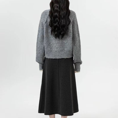 Dames Pull en tricot doux avec coupe ample et manches longues Chic und Stil