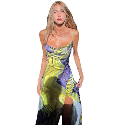 Ladies Elegant Satin Nightgown Chic and Style