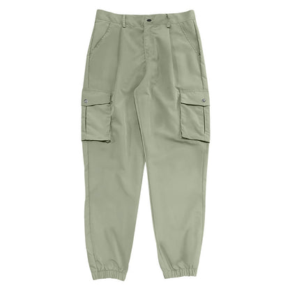 Casual cargo pants for men with elastic waistband and practical pockets Chic und Stil