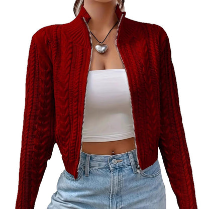 Cardigan pour femmes avec fermeture éclair moderne Chic und Still