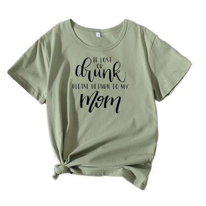 T-shirt humor doux en coton pour femmes Chic und Stil