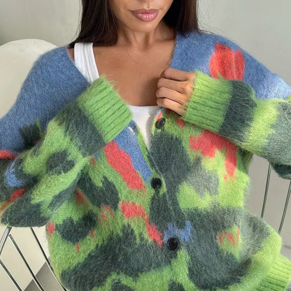 Cardigan en laine décontracté pour femmes Chic und Stil