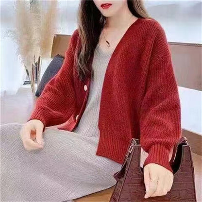 Femmes Pull-over confortable avec des manches larges et un design côtelé discret Chic und Stil