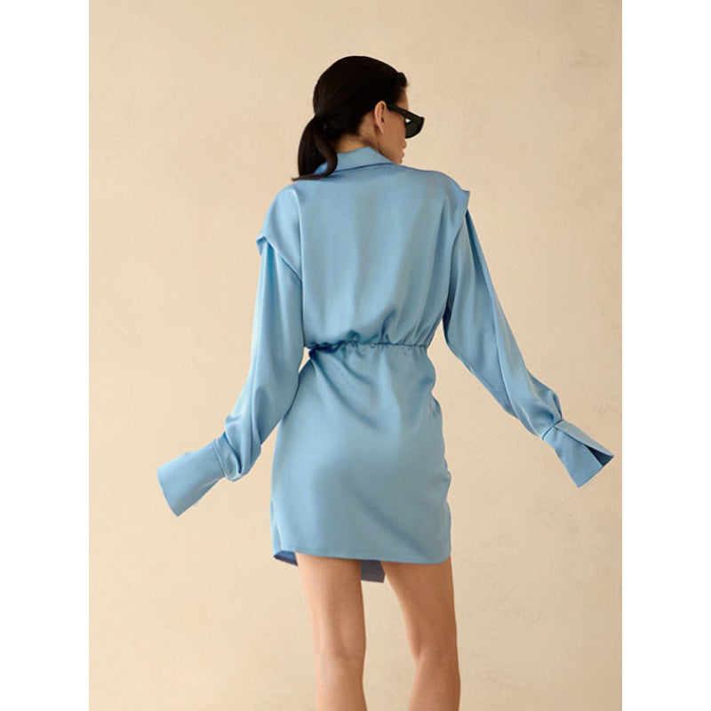 Asymmetrical wrap dress women Chic and Style