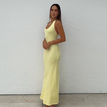 Robe maxi sculptante pour femmes Chic und Stil