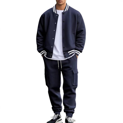 Chic and Stil men's sweater and jogger pants set, comfortable and stylish.