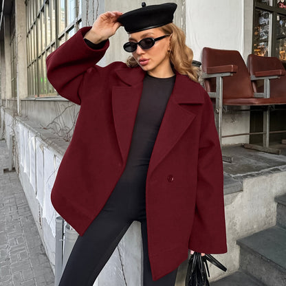 Blazer en laine oversized pour femmes Chic und Stil