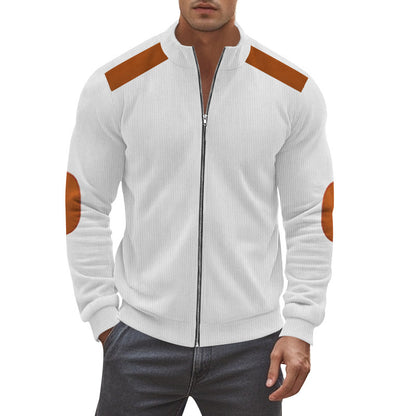 Veste de loisirs sportive pour hommes en tissu structuré avec détails contrastés Chic und Stil