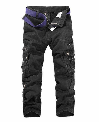 Men's cargo pants with multiple practical pockets and adjustable belt Chic and Style