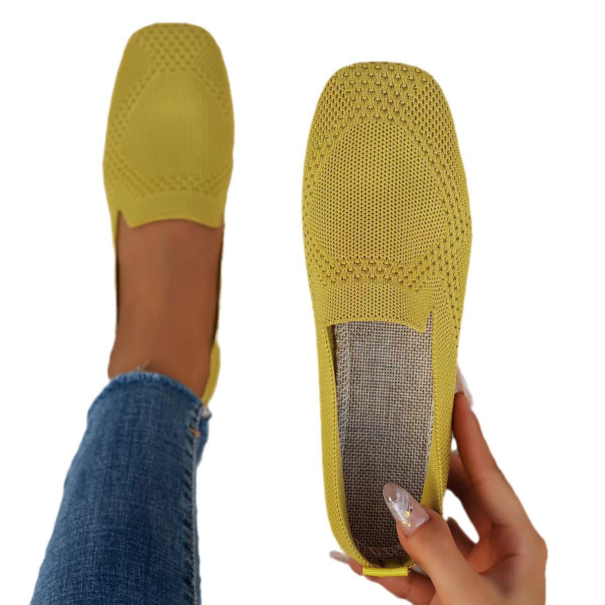 Chaussons en tricot pour femmes Chic und Stil