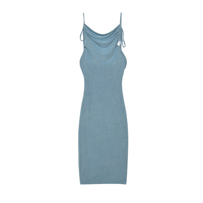 Robe moulante à volants pour femmes avec bretelles réglables Chic und Stil