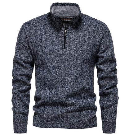 Pull homme avec col montant et fermeture éclair Chic und Stil