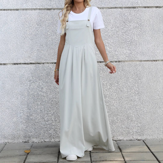 Robe maxi en denim ajustable pour femmes Chic und Stil