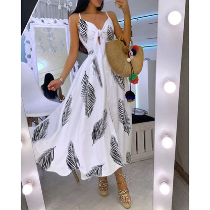 Robe maxi à imprimé floral pour femmes Chic und Stil