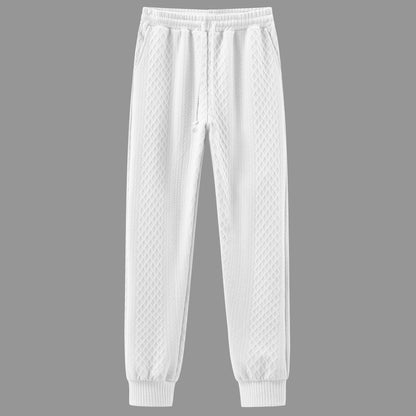 Comfortable sweatpants for men with an innovative structured design and an adjustable waist Chic and Style