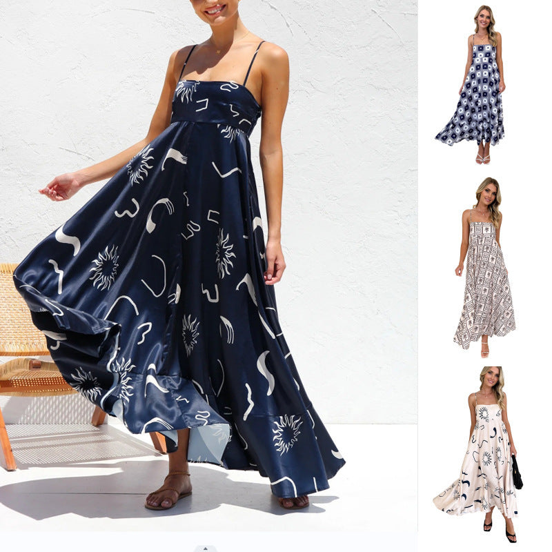 Dames Robe Maxi Élégante avec Silhouette Aérée Chic und Stil